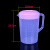 量杯塑料 加厚量杯带刻度PP大容量塑料奶茶店计量杯毫升烧杯量筒H 粉白色 5000ml粉盖量杯