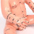 婴儿人体模型儿童娃娃小儿中医推拿针灸穴位月嫂培训专用教学模具 针灸手模+餸挂图 15cm