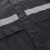 采易乐 反光雨衣雨裤套装 分体式连帽反光警示防暴雨制服 黑色 2XL码 15661