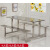 学校食堂连体餐桌 工厂员工餐厅不锈钢餐桌椅4人6人8人餐桌椅组合 8人位玻璃钢桌面 不锈钢支架