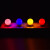 集客家 LED小彩色灯泡 走廊过道氛围灯庭院户外节能装饰灯LX  G45红色3瓦 （E27螺口）单位：个