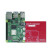 元族电子连接器树莓派4代B型 RaspberryPi4 4B 8GB 开发板编程AI 铠甲铝合金外壳套餐 1GB现货