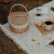 MLHJ户外野餐垫ins风白色法式野餐布网红用品露营帐篷垫沙滩垫桌布厚 白格(不含防潮垫) 90*90cm很小