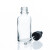 透明螺口密封玻璃滴管瓶 胶头吸管瓶 化妆品分装瓶小样滴瓶精油瓶 透明50ml