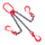 莫百特 链条吊索具 G80级高强度锰钢链条索具 吊具成套 吊车行车组合 可定制 单位：套 两腿2吨1米 