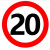 君御-铝板交通标志牌道路60cm圆形指示牌厚度1.5mm单位：块-10块起批-5天发货
