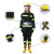 名典消防 14款3C认证 消防服套装 战斗五件套 抢险救援 阻燃隔热灭火装备 防水反光 XL