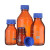 SIMAX大口方形蓝盖瓶GL80广口玻璃试剂瓶500/1000/2000ml密封罐 棕色1000ml 大口方形