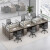 欧群（OUQUN）办公桌椅组合职员屏风办公桌办公家具四人位工位员工桌 干字型六人位 含柜椅