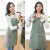 日式围裙女厨房防水防油新款罩衣工作服男士做饭的专用可擦手 绿色2条