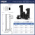 光学接杆支架光学实验立柱不锈钢接杆直径12.7mm支撑架光学升降杆支座精密可调升降高度调节器  ZGW-05-3高度76.2mm（不带底座）