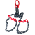 定制适用锰钢起重链条吊索具转脖钩欧姆环捆绑吊卸钢筋钢管专用吊 欧姆环5.3吨