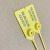 适配定制一次性园林锁扣打号锁标记牌号苗树扎带塑料封条 黄色50CM长100条