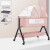 哈比克（HABIKE）可折叠多功能婴儿床新生儿床宝宝摇床bb儿童摇篮床移动童床 标准版-浅绿-凉席+枕头