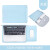 GYSFONE 联想ThinkPad X1 Carbon 2024款14英寸笔记本内胆包电脑包PU皮革保护套收纳袋 天蓝色+电源包