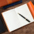 朗捷（longe）密码锁笔记本本子手包式密码本带锁日记本高颜值加厚记事本简约笔记本文具礼盒装定制 橙色