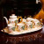 士纲轻奢品牌欧式茶具套装家用客厅带托盘陶瓷咖啡杯茶几摆件结婚礼物送闺蜜 蓝石榴普通包装