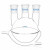 boliyiqi 夹套半包式三口烧瓶双层圆底三口反应烧瓶反应瓶实验室器皿 半包式250ml/24*24*24# 