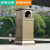 户外垃圾桶 别墅庭院古铜果皮箱 高挡小区垃圾筒欧式垃圾箱 GB-07双桶 带盖