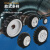 JP/巨匠管道机器人轮子agv防滑橡胶驱动轮铝合金实心橡胶轮轮子 125x50mm