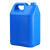 水杉加厚小方桶实验室器皿带盖酒精桶塑料壶油桶酒壶密封桶塑料桶扁桶耐酸碱实际桶化工桶溶剂桶 10L-蓝色