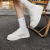 森馬（Senma）板鞋女夏季新款软底舒适休闲鞋系带学生百搭女鞋 米色 35