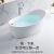 船型浴缸家用独立式小户型民宿简约椭圆网红浴盆1.4-1.8米 龙头款（含铬色浴缸龙头） 1.4m