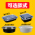 定制适用于美式圆形900ml一次性餐盒打包盒700长方形黑色塑料快餐 圆形Y350ML黑色300套