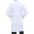 畅胜白大褂长袖女医生夏季短袖医生大学生实验室服化学护士工作服 白色 XL