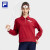 斐乐（FILA） 官方女子针织长袖上衣2023秋季新款POLO领网球运动T 锈红-RD 160/80A/S