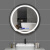 加昌智能镜子卫生间卫生间智能镜卫生间镜子带灯智能镜led卫生间化妆 圆形白色单开关 400mmX400mm