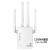 wifi信号增强放大器5G千兆双频Wi-Fi扩大器2.4g无线网 万能中继接收器家用路由器穿墙扩展器 1200M千兆双频中继器（白色） 20dBm