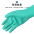 耐酸碱手套化学防腐蚀化工加厚加长耐油防酸碱丁腈工业手套 3双绿色 45CM L