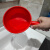 慧家务（Huijiawu）Jxx-8546塑料水瓢 加厚红色水舀子 一体式水勺 耐摔不烂 小号