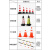 奈运 橡胶路锥反光锥 高60cm 2斤雪糕筒道路施工交通安全设施路障锥警示柱圆锥筒