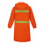 忽风雨衣长款橙色全身连体劳保物业园林环卫保洁救援反光防水服 多条橙色套装(布内里)+帽檐 M