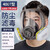 普达 防毒面具 MJ-4007全面罩配7号滤毒盒 1套 橡胶 防SO2/NO2/HCl等酸性气体