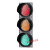 红绿灯交通信号灯警示灯道路光信号障碍灯机动车信号灯 300mm红人/动态绿人