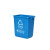劳保佳 垃圾分类塑料桶 北京分类垃圾桶 户外无盖四色商用环卫学校幼儿园垃圾箱 国标版 灰色无盖 10L