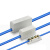 大功率快速接线端子 电缆铜接头一进一出并线柱端子对接头电线接线连接神器 1-35(10-35平方) 100只