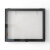电表箱钢化玻璃盖板透明遮挡相框轻奢弱电箱黑色装饰挂画 透明玻璃 黑色铝合金框 外径 50*40cm内空 40*30cm上翻盖