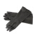 威碟安健加厚工业耐酸碱乳胶手套防防化黑白胶皮手套 威碟55CM黑