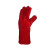 代尔塔/DELTAPLUS 205515防护手套牛皮耐磨焊接隔热手套红色10码1副装