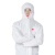 3M 4535防护服无尘服连体带帽防尘防静电服透气喷漆隔离工作防护服白色 XL(179-187cm) 