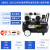 空压机220V工业级汽泵无油小型高压电动打气泵空气压缩机 申茂50L-2X1100W无油机