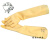 工业耐酸碱手套劳保浸耐磨作防水滑塑橡胶工业带胶皮手套 黑色B31 黄色特厚50CM L