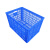 塑料周转筐工业储物箩大号长方形胶筐镂空筐加厚周转框物流快递箩 AB3号萝(蓝色) 600x410x315mm