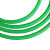 DYQT圆皮带圆条聚氨酯工业传动带圆形带o型带T棒橡胶条牛筋实心绳 绿色粗面2mm1米
