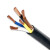 广缆BVV-380V-4*6平方铜芯护套线电缆线电源线100米/卷