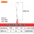 压制单钩双钩钢丝绳吊具镀锌吊索具无油起重吊带单肢双肢1T2T3T5T 单钩2吨3米